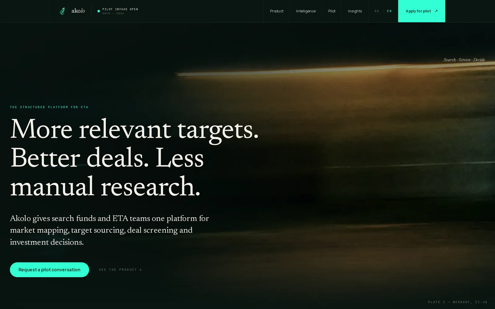akolo.de, the structured platform for ETA.